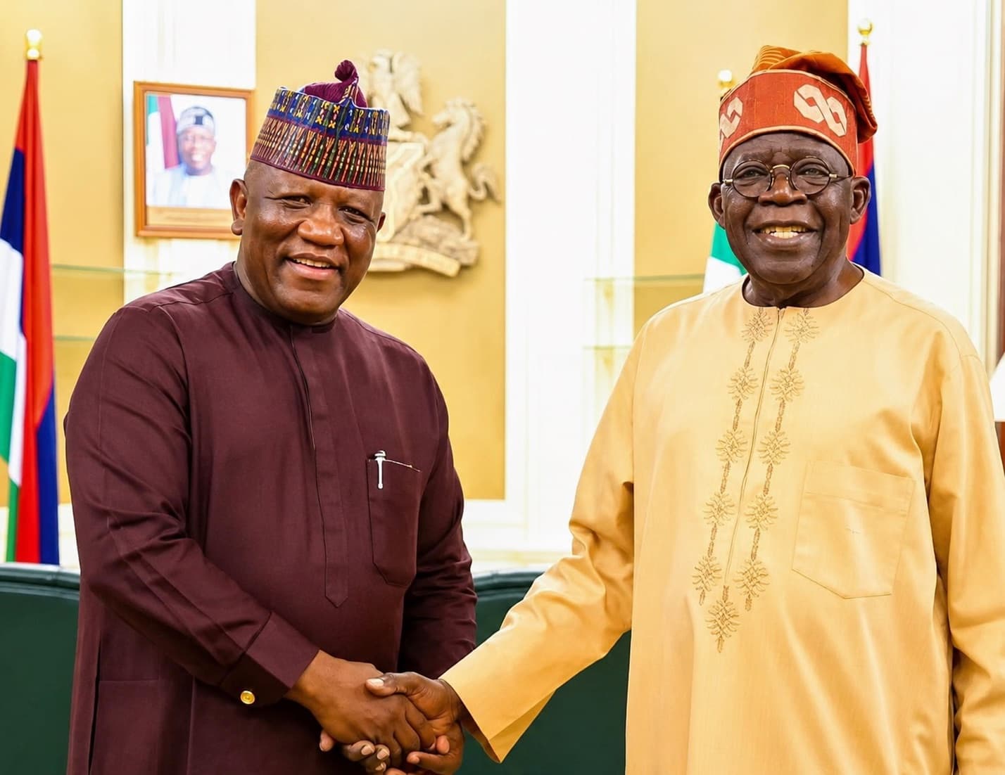 Sen. Abdul'Aziz Yari with President Bola Ahmed Tinubu